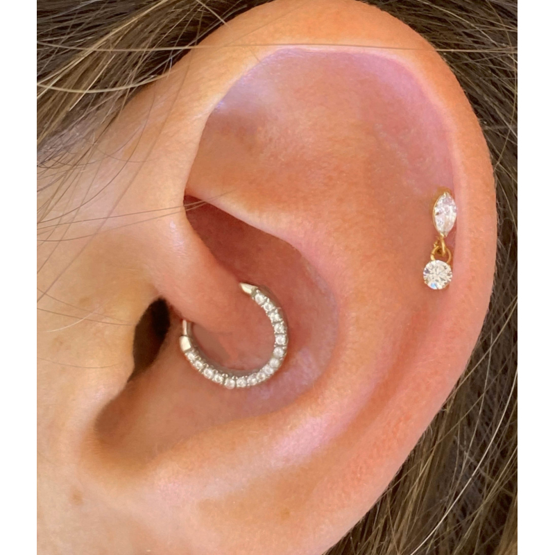 piercing oreille titane