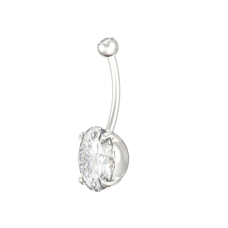 Piercing Nombril Titane Piercing Oreille Ou Nez MIM En Titane Et Oxydes De Zirconium Piercing Nombril En Or