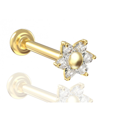 Piercing Fleur OR 18 Carats...