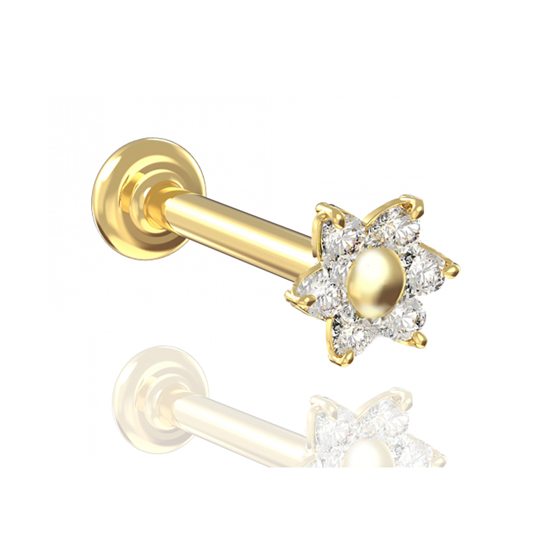 piercing hélix fleur