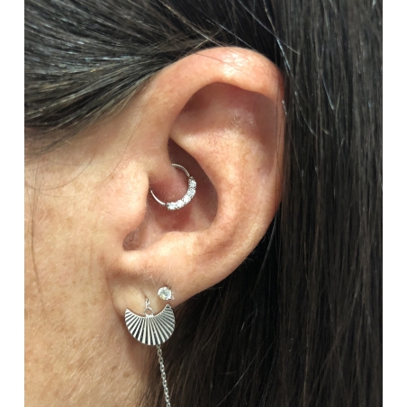 Piercing anneau daith et helix - 6