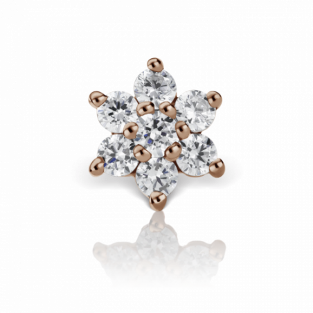 Maria Tash Fleur Or Rose 7 diamants - 3 Maria Tash Fleur Or Rose 7 diamants - 3