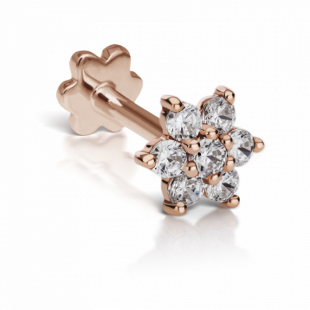 Maria Tash Fleur Or Rose 7 diamants - 1 Maria Tash Fleur Or Rose 7 diamants - 1